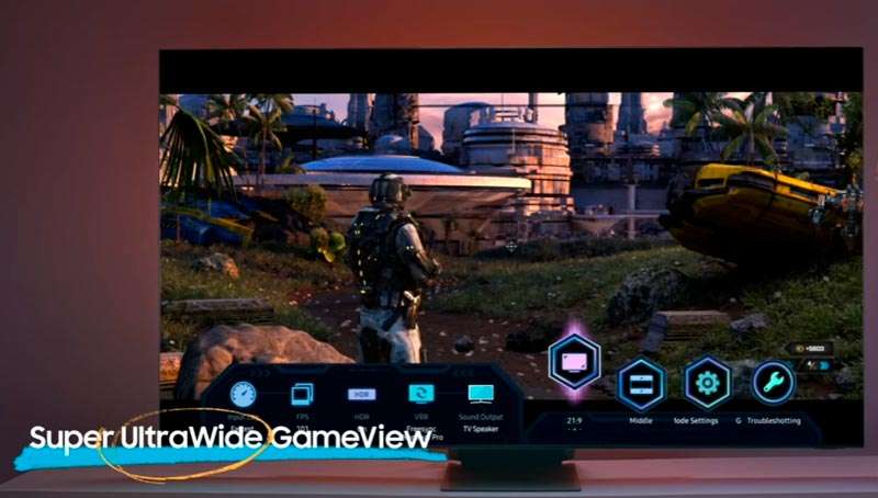Super Ultrawide GameView Samsung Neo QLED TV