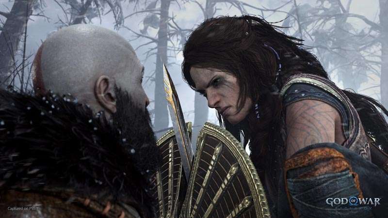 Freya y Kratos en God of War Ragnarok