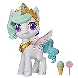 My Little Pony - Princesa Celestia: Unicornio Besitos - Figura de Unicornio interactiva con 3 sorpresas - Juguete Musical para niños y niñas Que se Mueve y se Ilumina