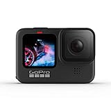 GoPro HERO9 Black - Cámara de acción impermeable con visualización LCD frontal y pantallas traseras táctiles, video 5K60 Ultra HD, fotos de 20 MP, transmisión en vivo 1080p
