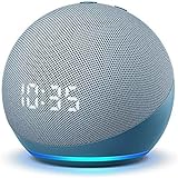 Nuevo Echo Dot (4ta Gen) - Bocina inteligente con reloj y Alexa - Azul